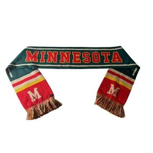 Minnesota Scarf Knit‎ Winter Fan Gear Red Green "M" College University